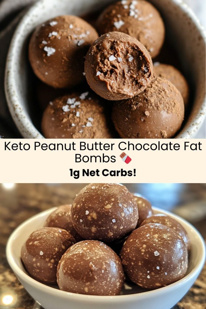 Peanut Butter Chocolate Fat Bombs