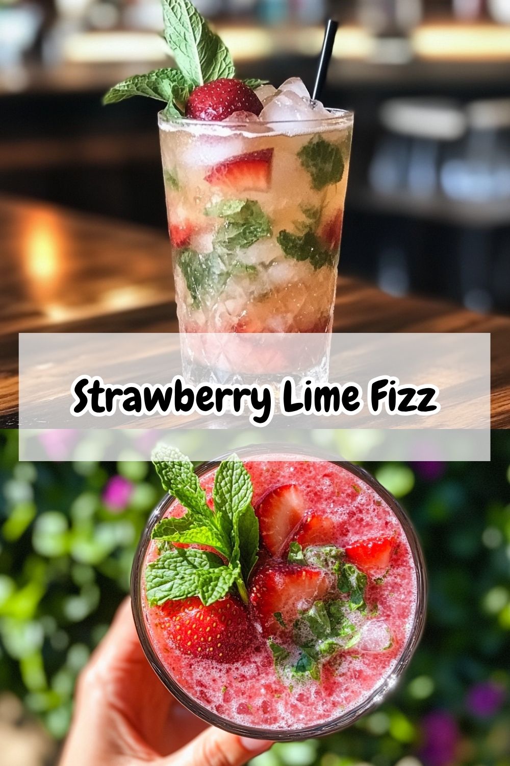 Strawberry Lime Fizz