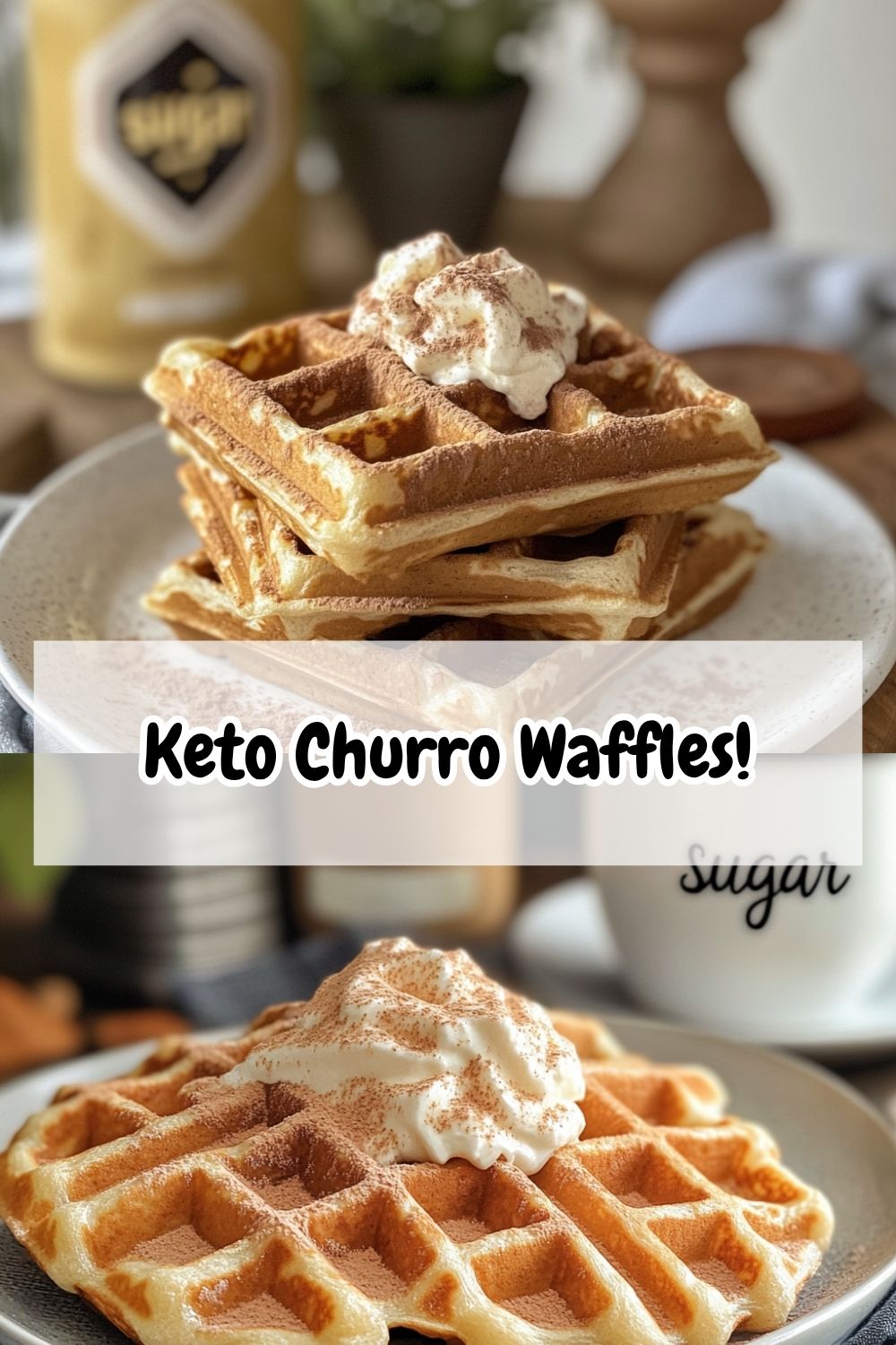 Keto Churro Waffles!