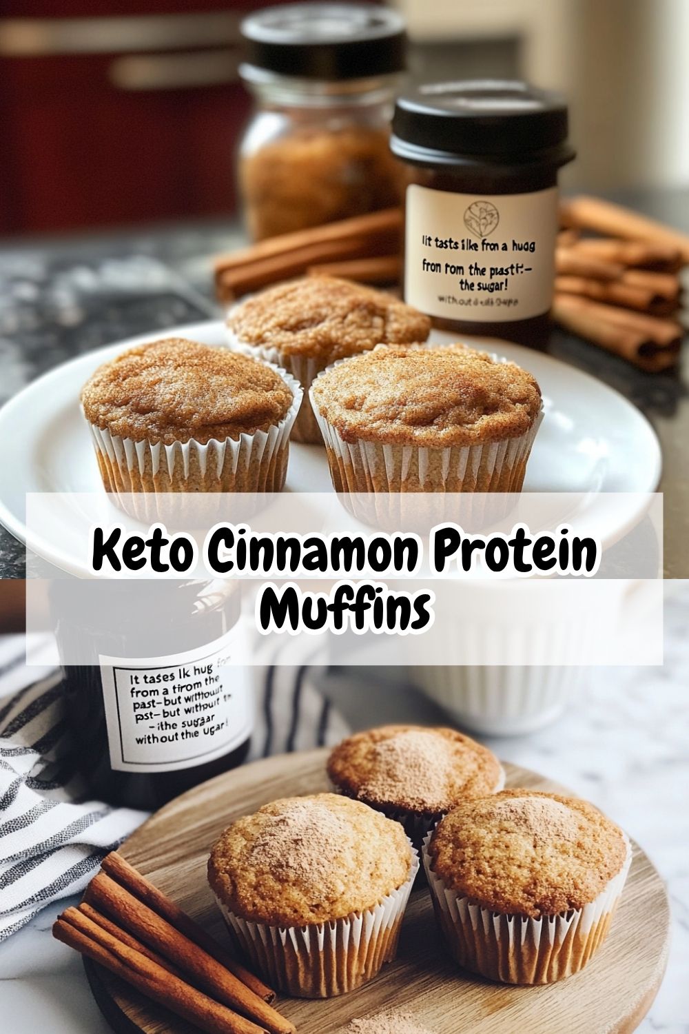  Keto Cinnamon Protein Muffins
