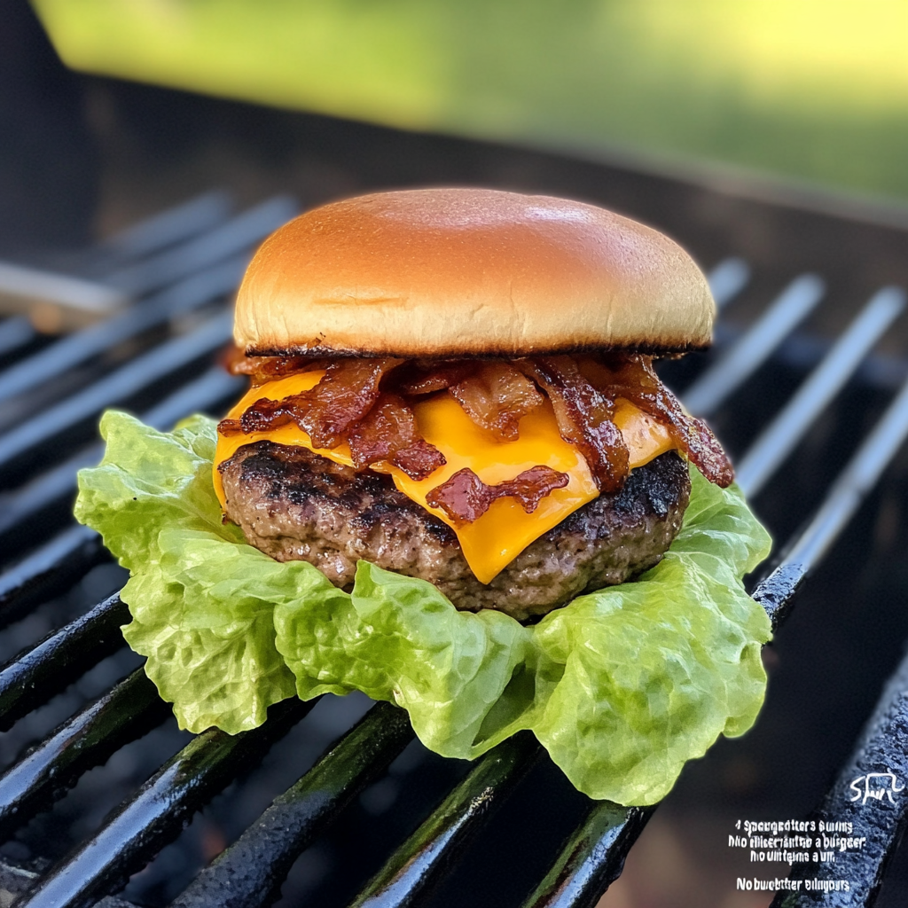 Grilled Bacon Cheeseburger Lettuce Wraps